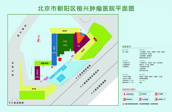 逼逼逼网北京市朝阳区桓兴肿瘤医院平面图